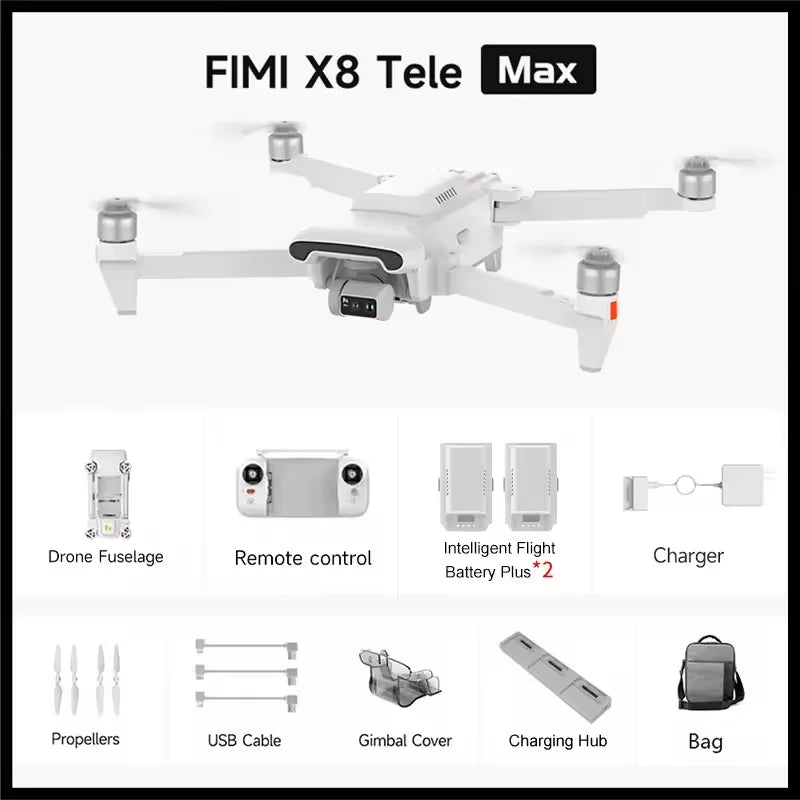 Fimi X8 Tele Max Professional Drone 4K 30x 3-Axis Gimbal