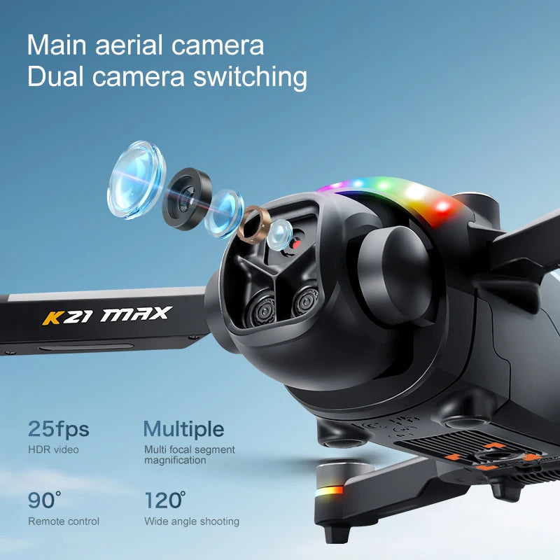Evanovm K21Max Drone With Built In Screen And Auto Return