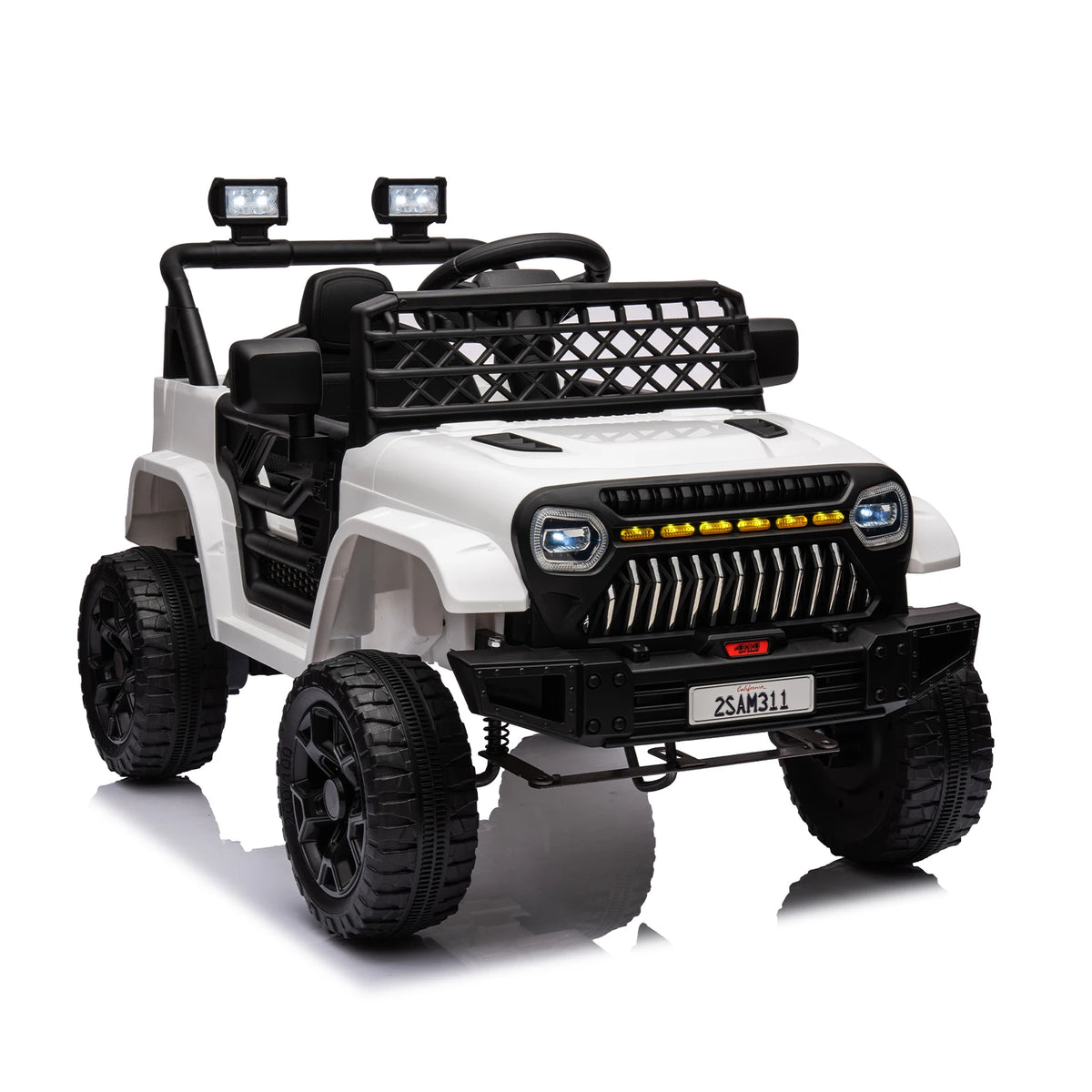 HiMiss Kids Electric Ride On Truck With Remote Control Speakers