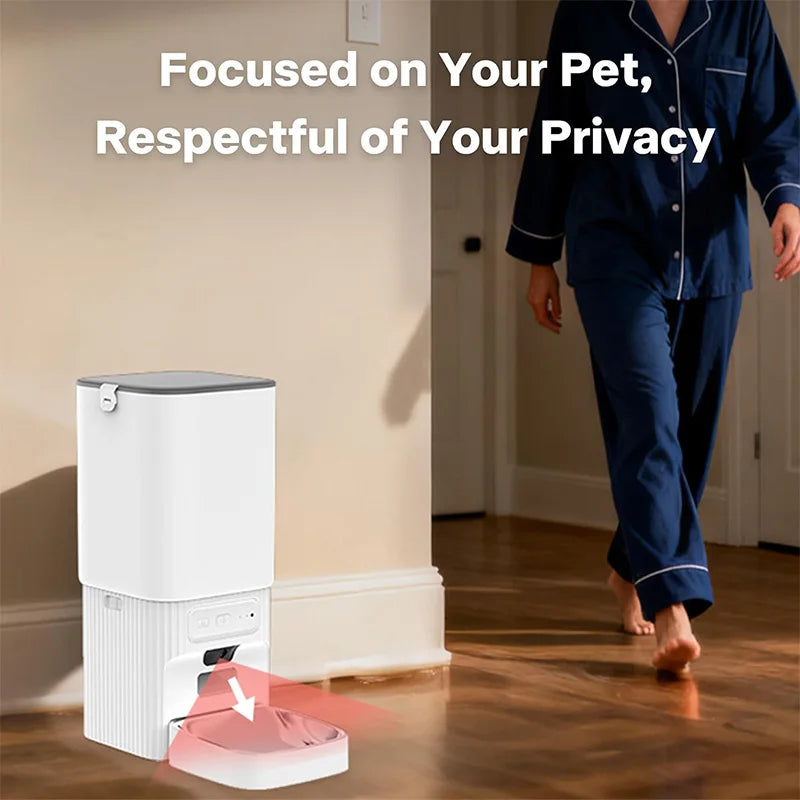 Nityers WiFi Smart Pet Feeder With Camera And Dual Bowls