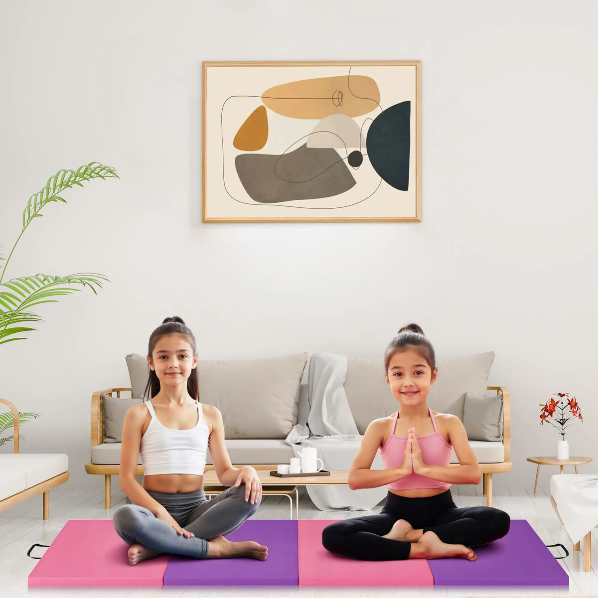 HiMISS Professional Foldable Gymnastics Exercise Mat For Home Use