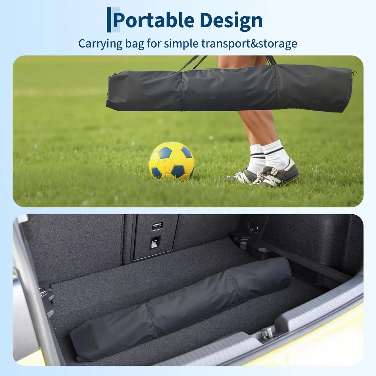 HiMISS Heavy Duty Foldable Soccer Goal For Backyard Training