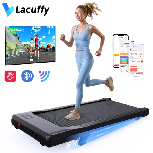 Lacuffy Under Desk Treadmill Walking Pad Exercise Machine Remote Control