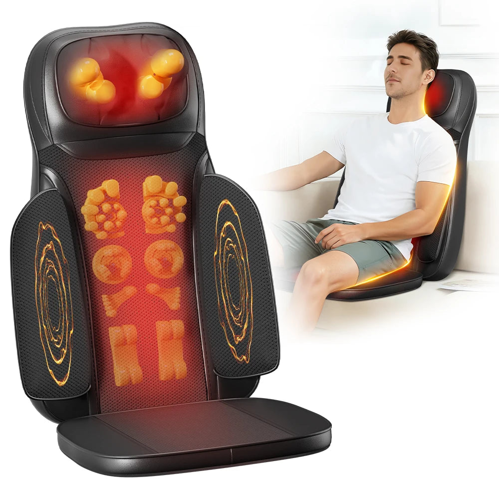 Himouta Shiatsu Neck Back Massager With Heat And Adjustable Chair