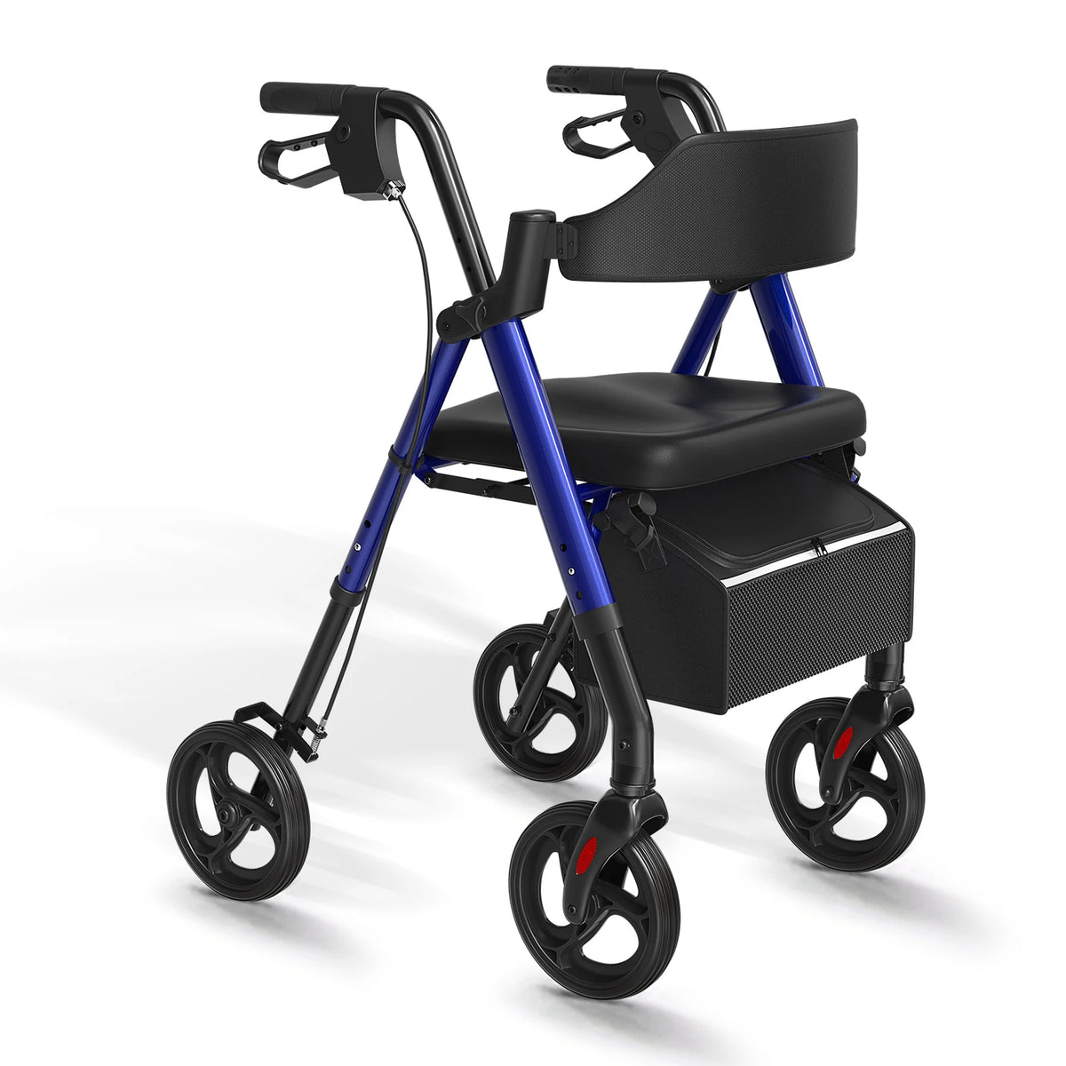 Maidesite Foldable Rollator Walker For Seniors With Seat