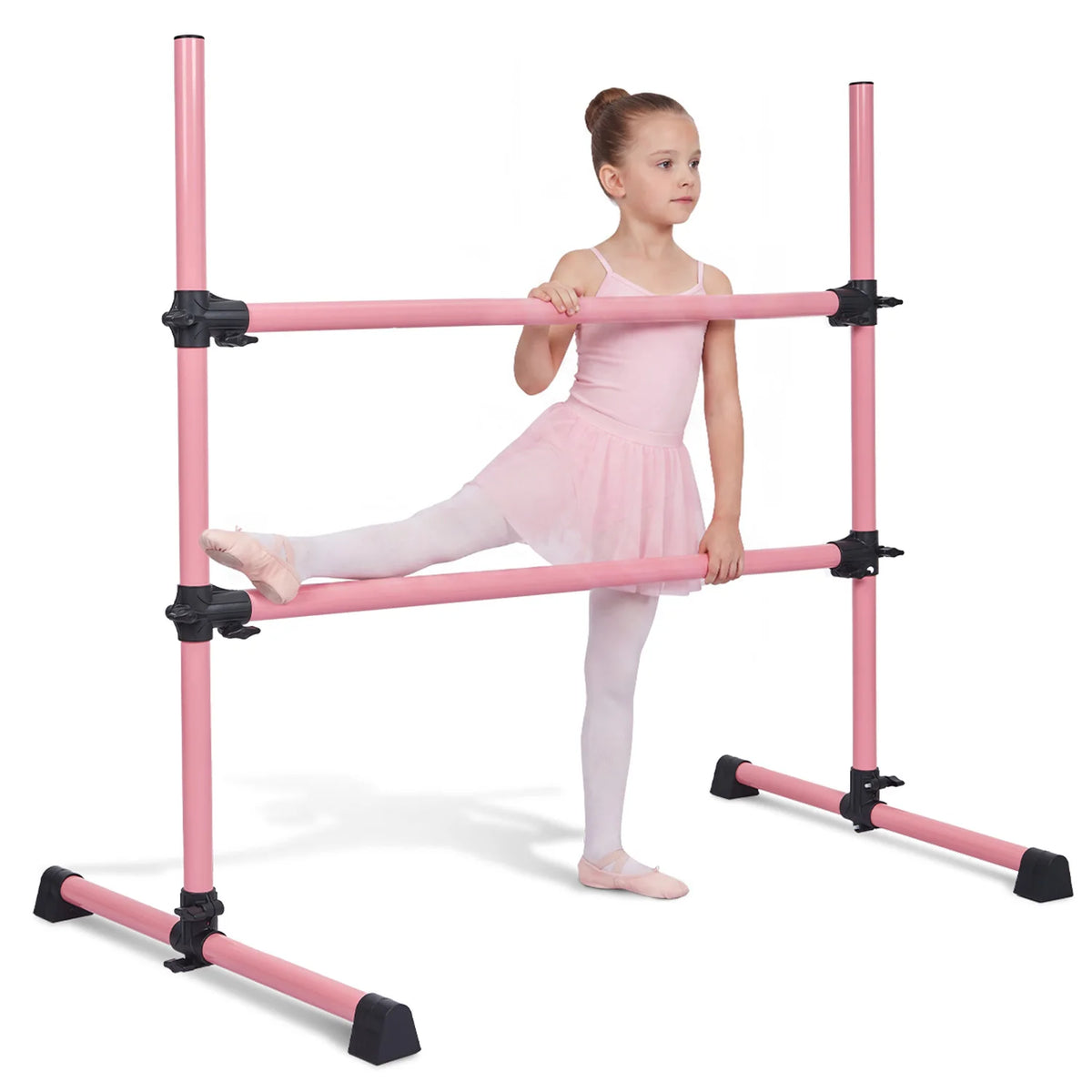 Freestanding Adjustable Ballet Barre For Home Pilates And Dancing Practice