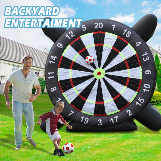 King Inflatable Soccer Dart Board With Blower And 8 Balls