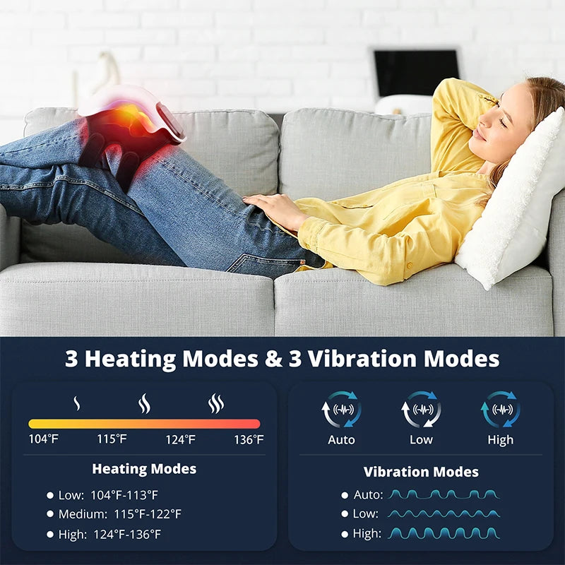 Medcursor Wireless Heated Knee Massager With Vibration Massage Therapy