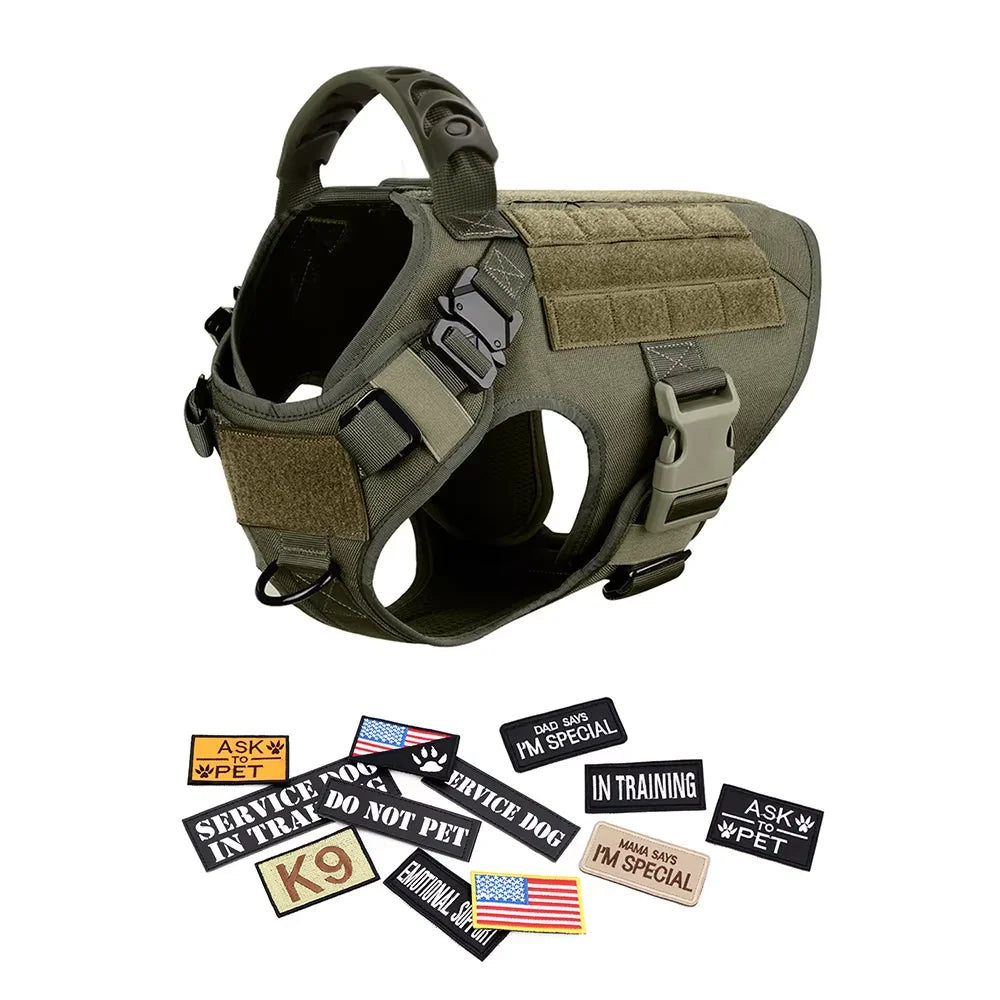 Petravel Padded Tactical Dog Harness Vest With Quick Release