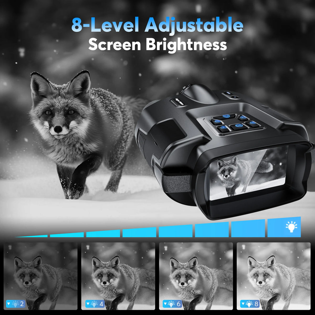 DIYIMIN 4K Infrared Night Vision Binoculars With 8X Digital Zoom