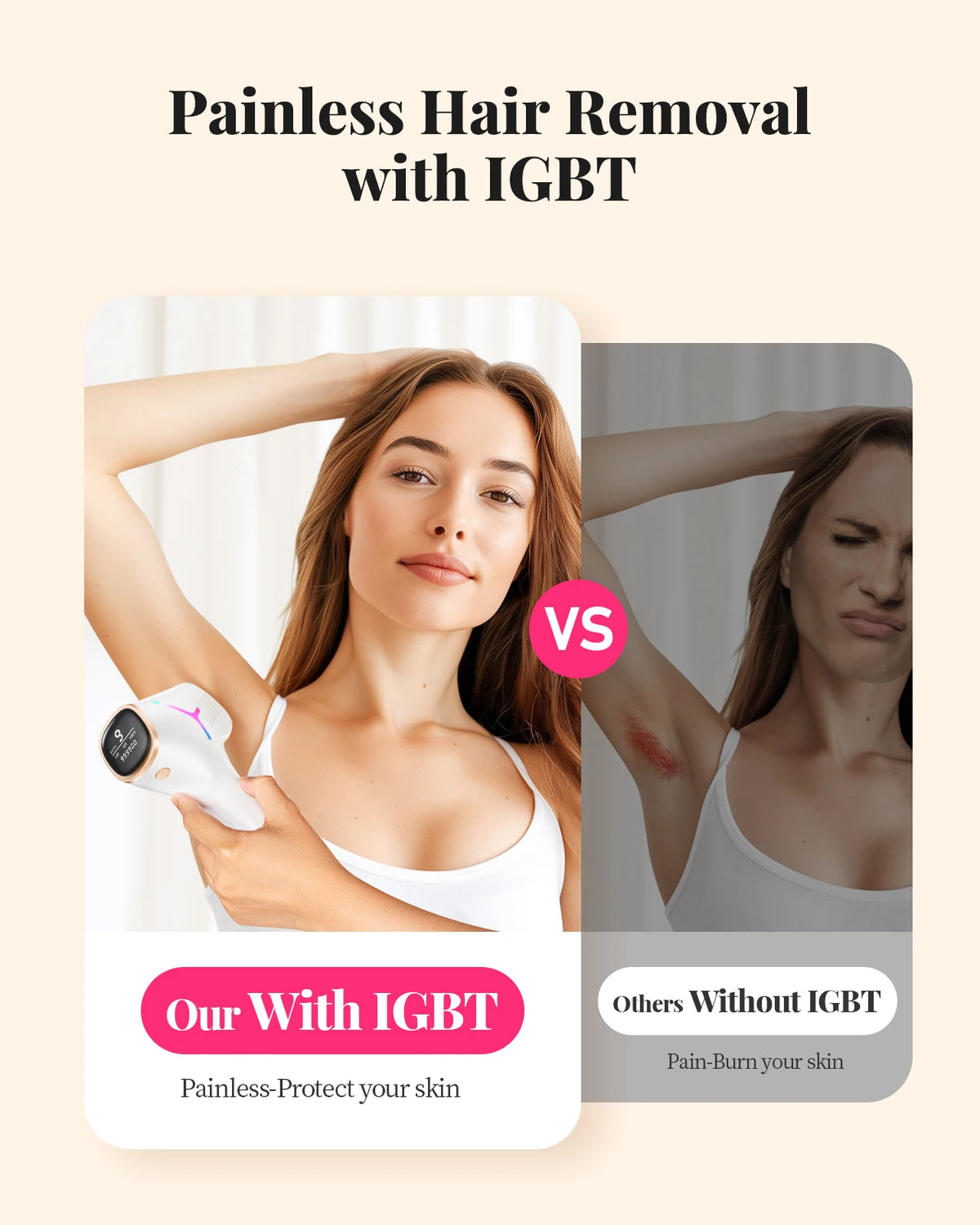 Totmizby IPL Hair Removal For Women Permanent Painless Laser Results