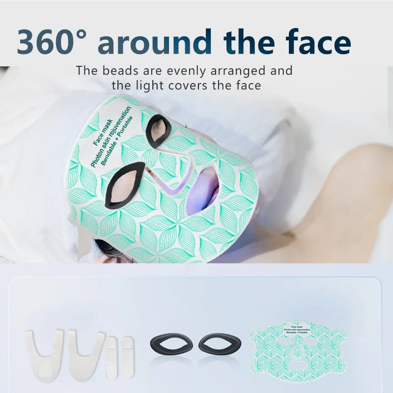 UBilli Led Near Infrared Light Therapy Face Mask Skin Rejuvenation