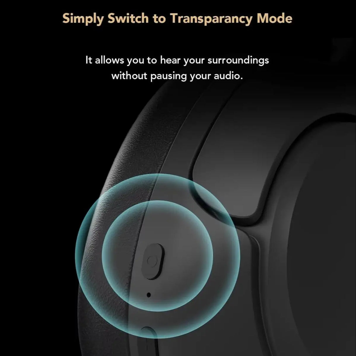 Nuroum Bluetooth 5.3 Wireless Headset With Active Noise Canceling Mic