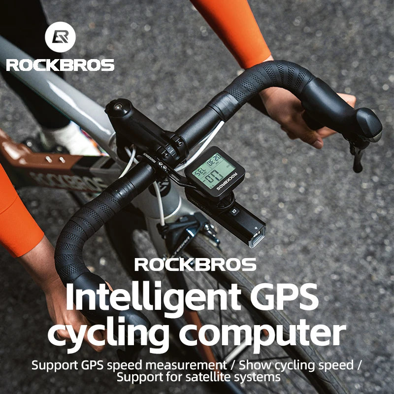 Rockbros Bike Computer GPS Speedometer IPX6 Waterproof Odometer
