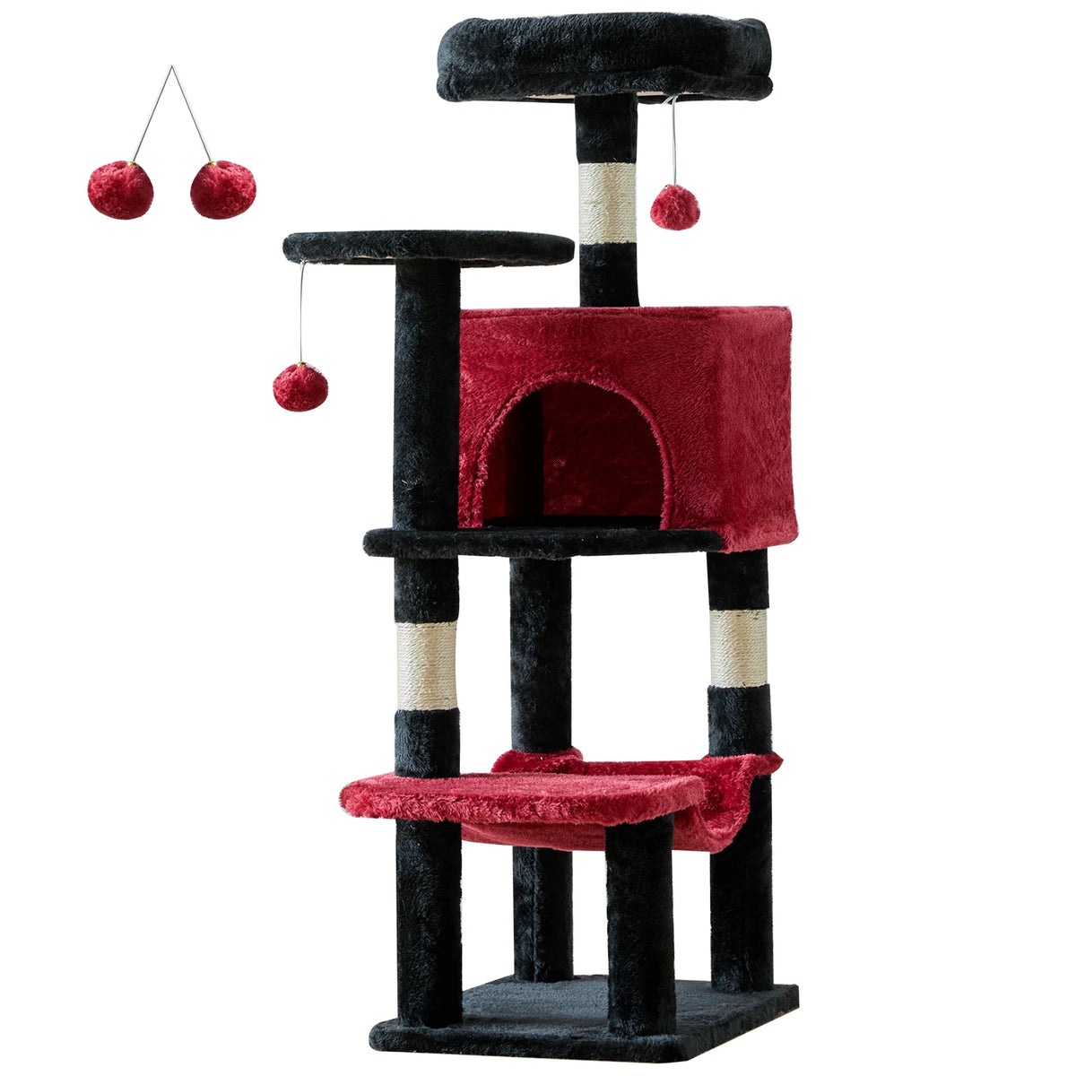 JHK Multifunctional Cat Tree With Natural Sisal Scratching Posts