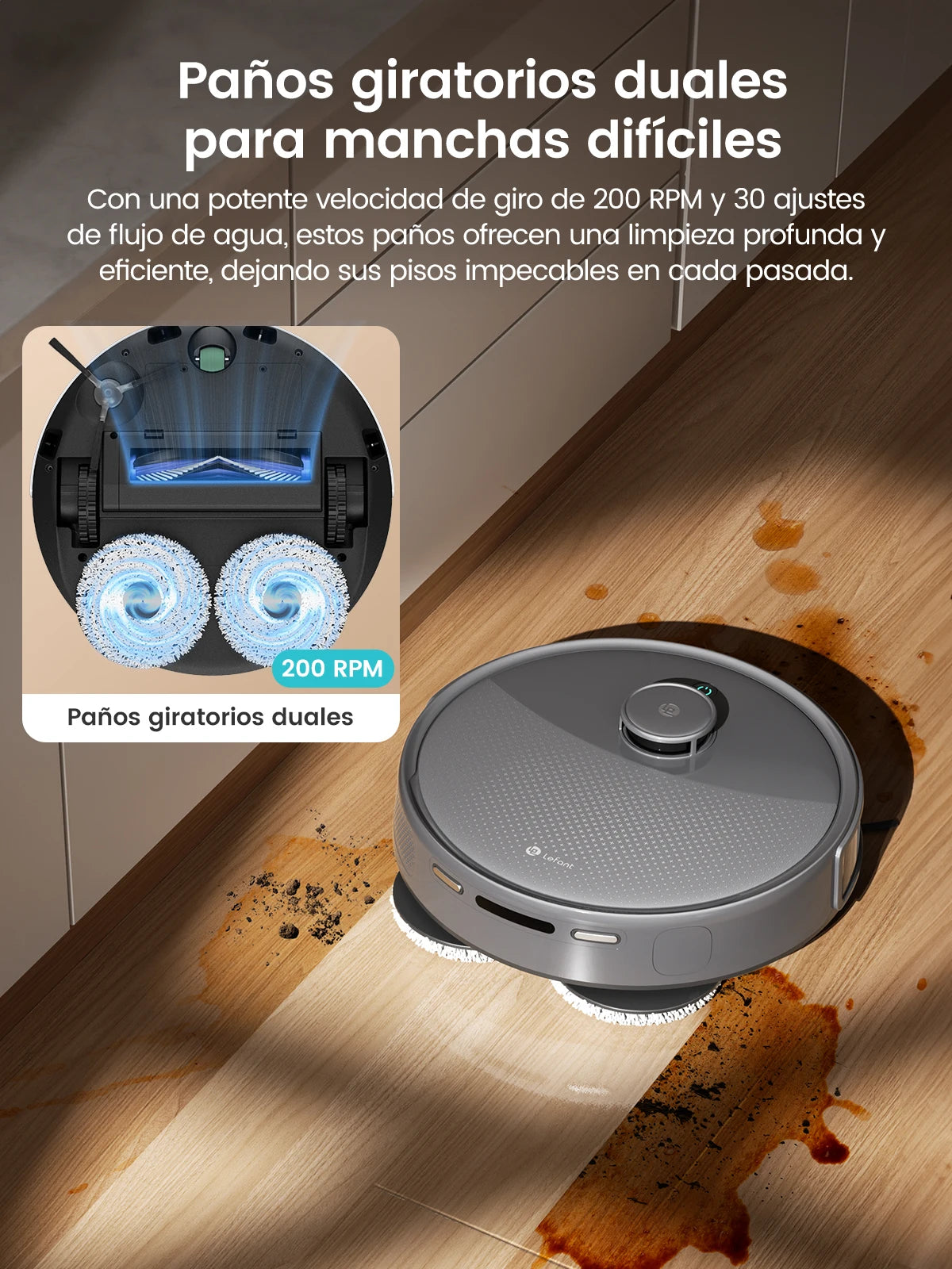 Lefant M3 Max Smart Robot Vacuum And Mop Cleaning System