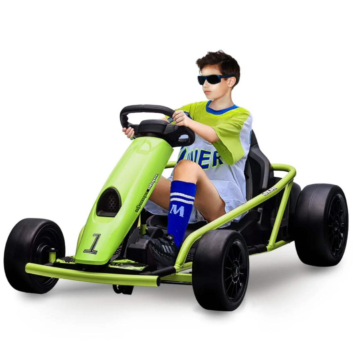 HiMiss 24V Electric Ride On Go Kart Kids Racing Toy
