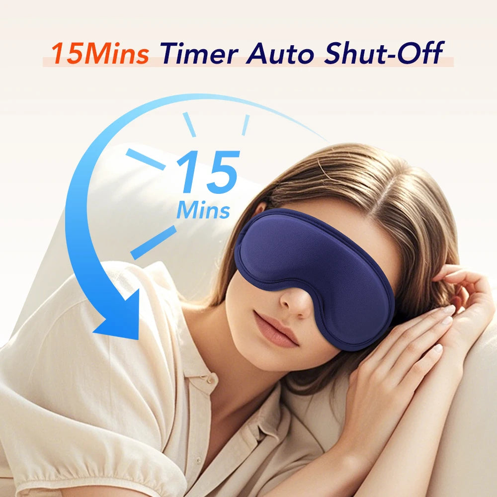 Pastsky Heated Eye Massager Mask Five Heat Levels And Vibration