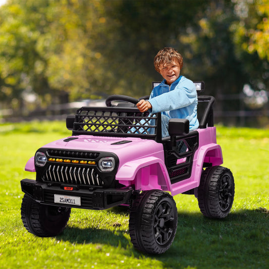 HiMiss Kids Electric Ride On Truck With Remote Control Speakers