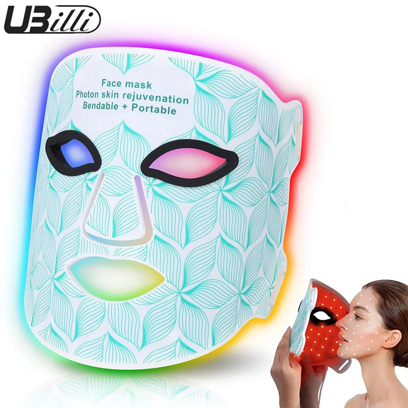 UBilli Led Near Infrared Light Therapy Face Mask Skin Rejuvenation