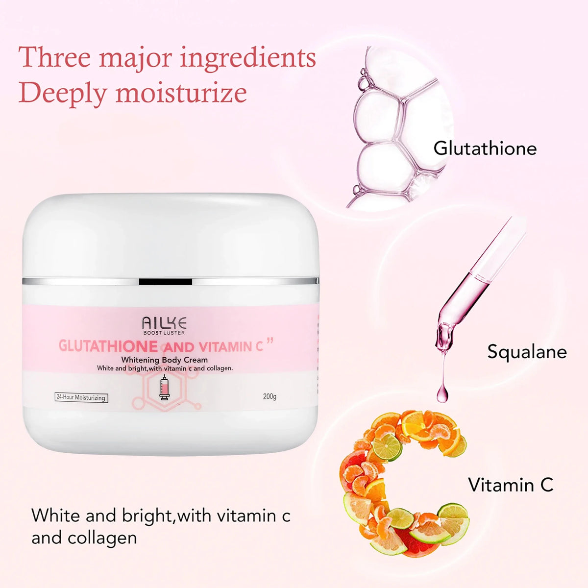 AILKE Vitamin C Whitening Moisturizing Face And Body Lotion