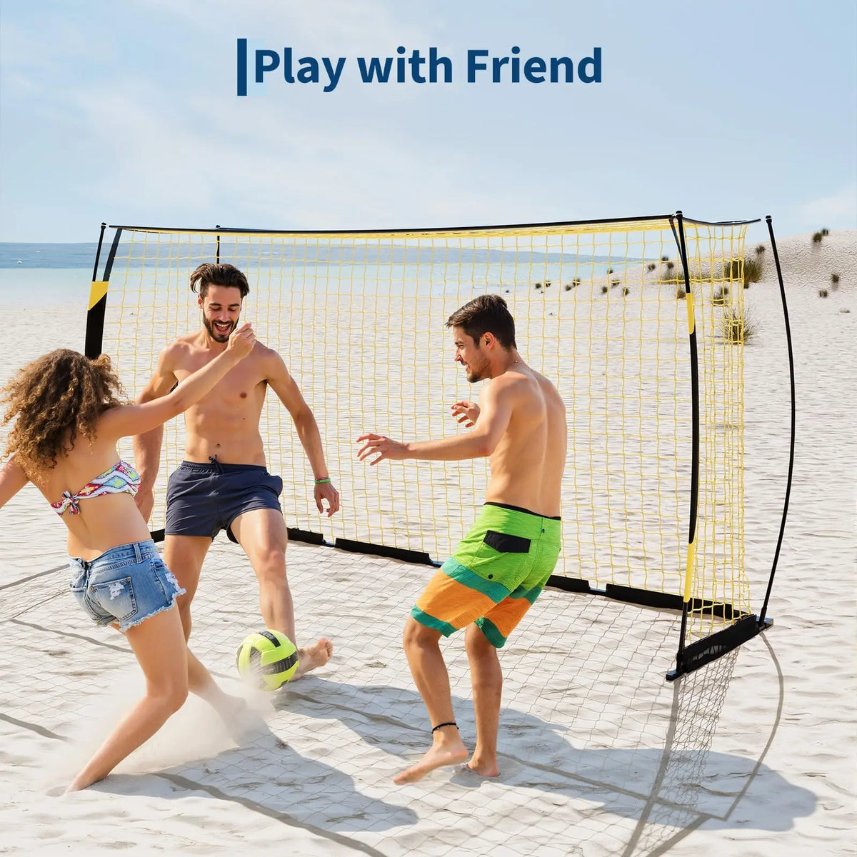 HiMISS Heavy Duty Foldable Soccer Goal For Backyard Training