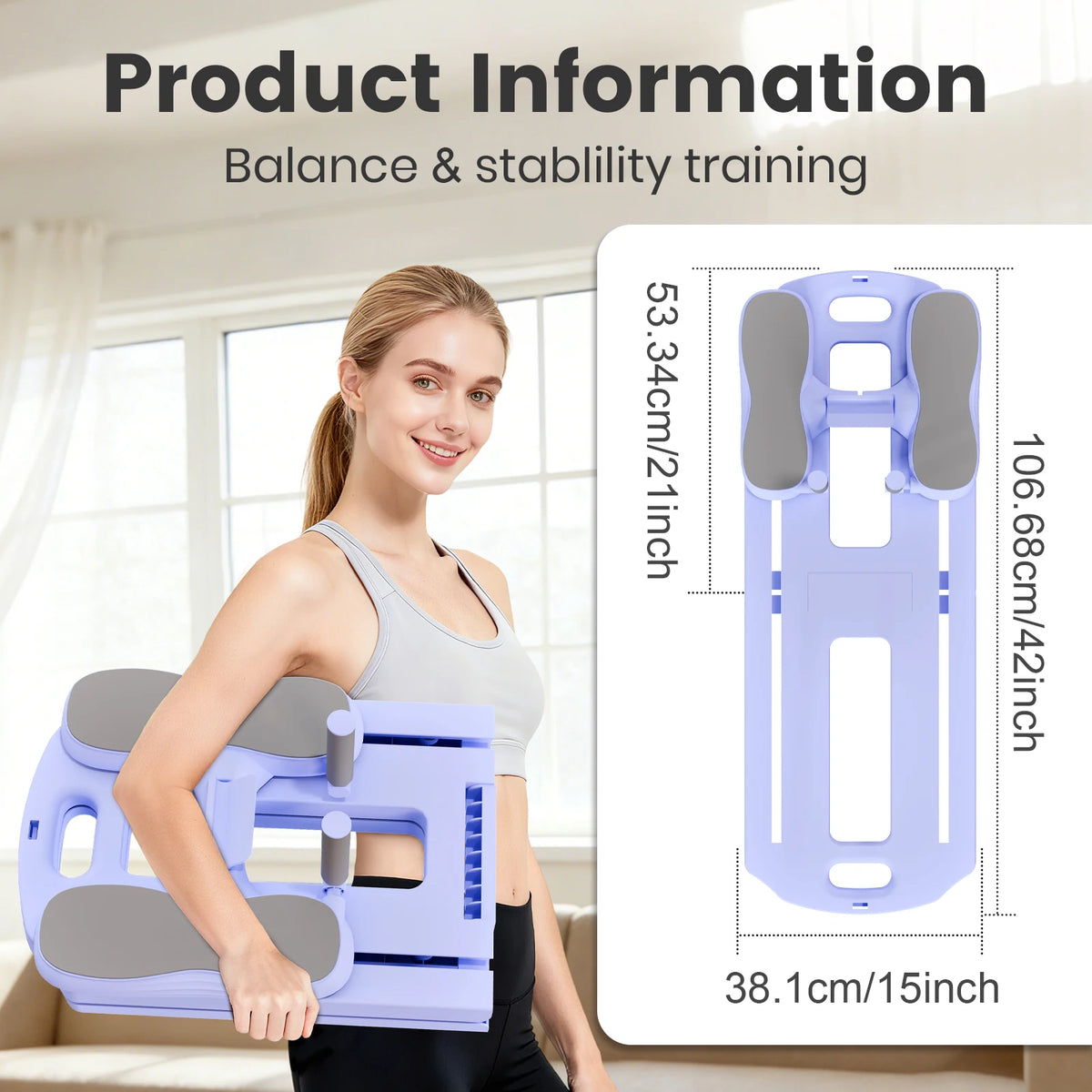 Multifunctional Foldable Pilates Ab Board Core Strength Trainer