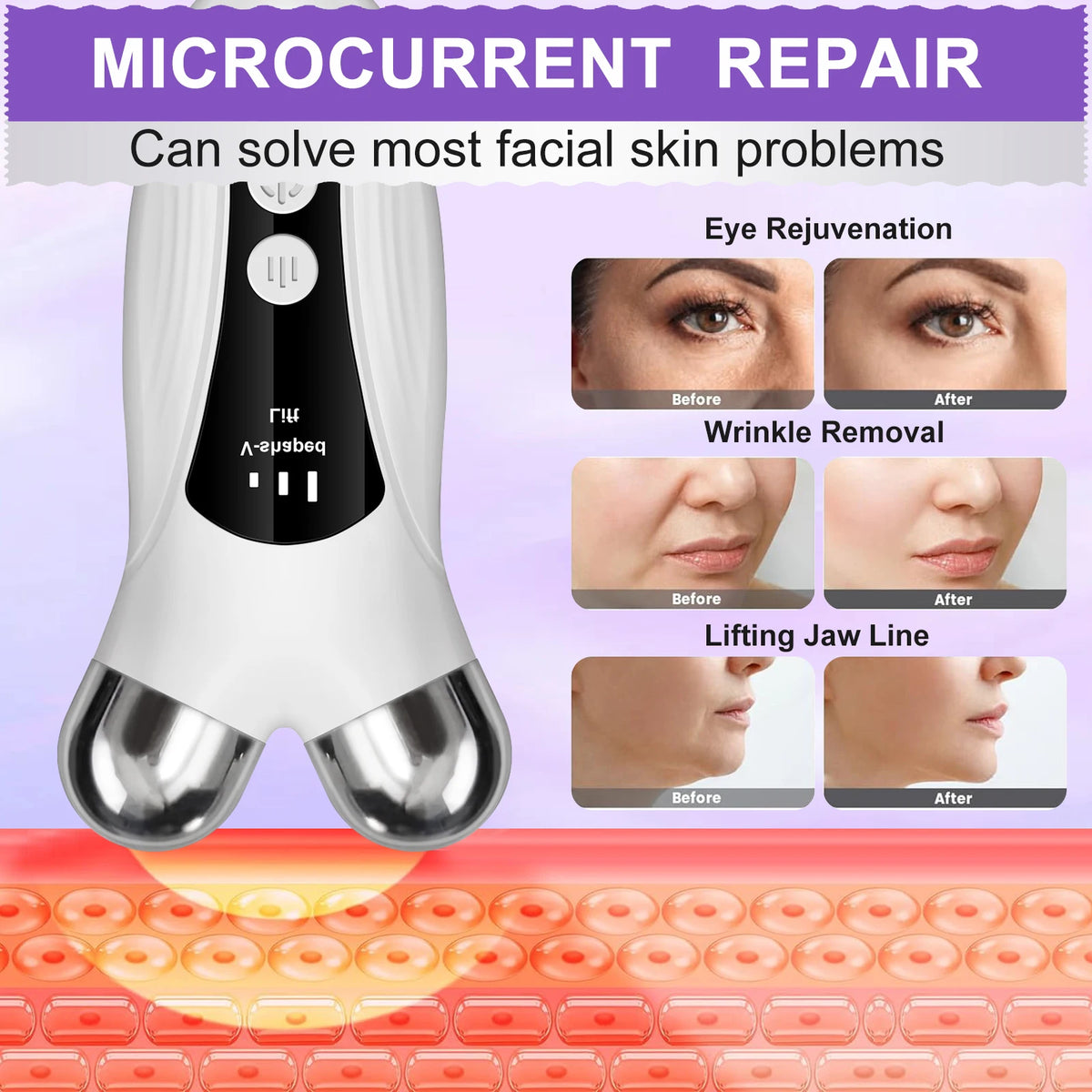 CMH Facial EMS Microcurrent Lifting Massager Skin Tightening Device