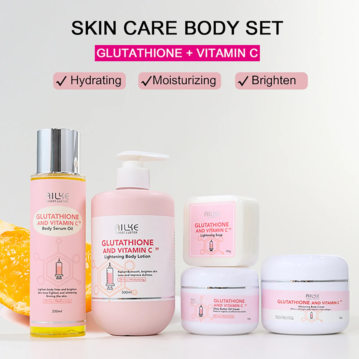 AILKE Vitamin C Whitening Moisturizing Face And Body Lotion