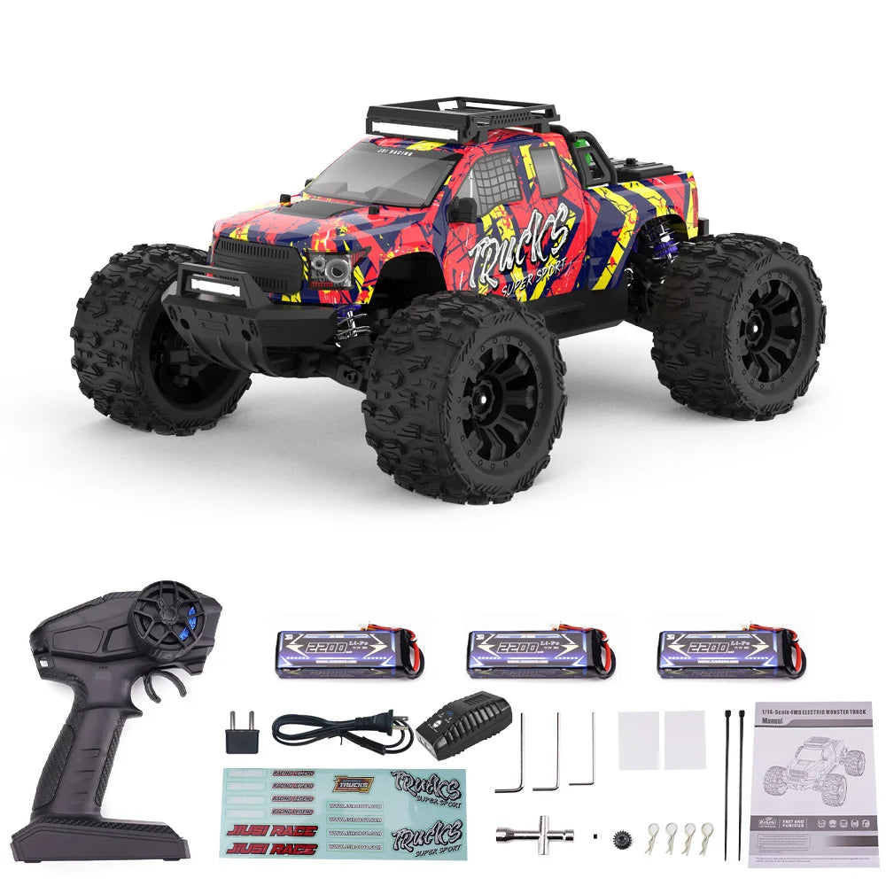 JIUSI Brushless 4WD Remote Control Off Road Racing RC Truck