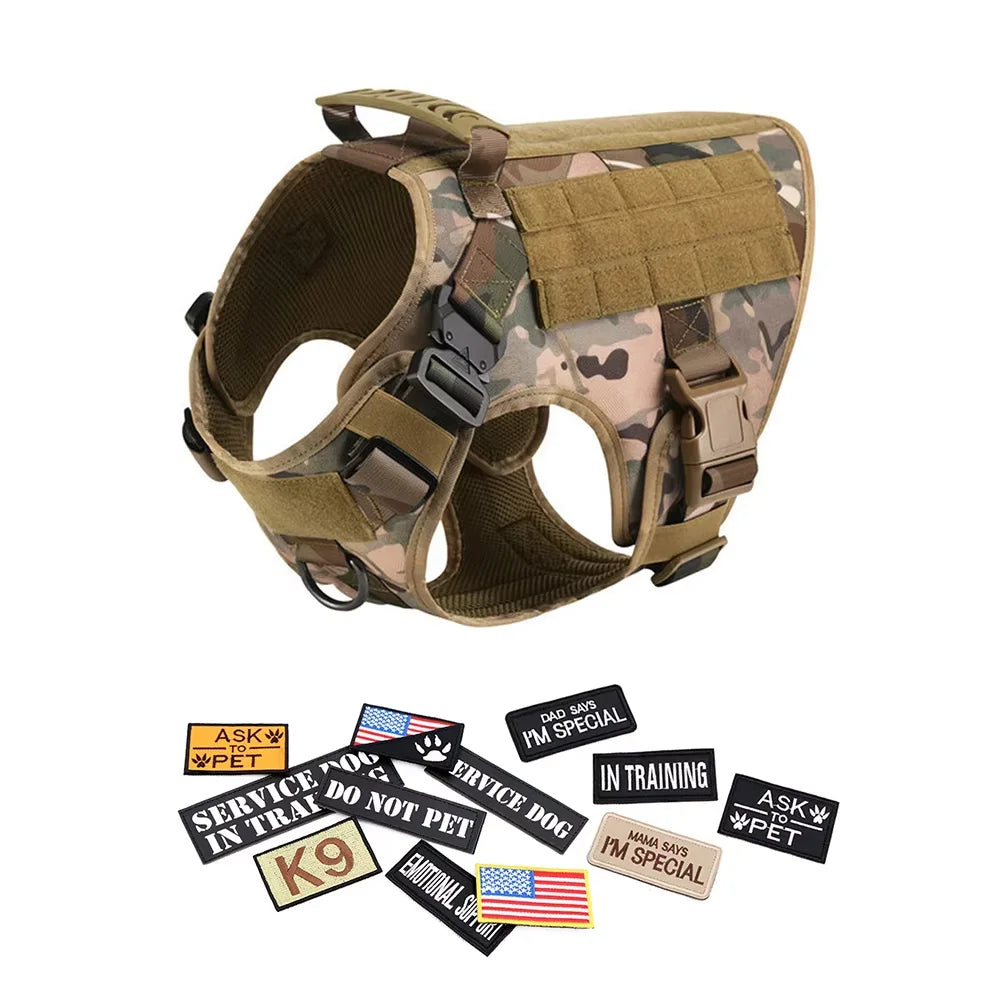 Petravel Padded Tactical Dog Harness Vest With Quick Release