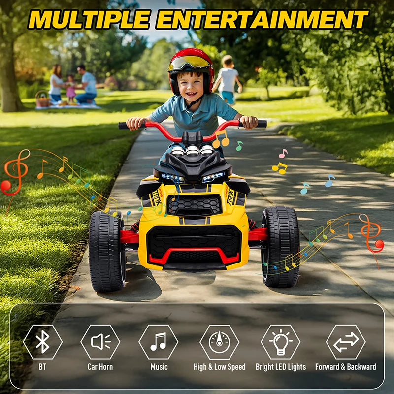 Mukidy 12V Kids ATV Electric Ride on Battery Vehicle