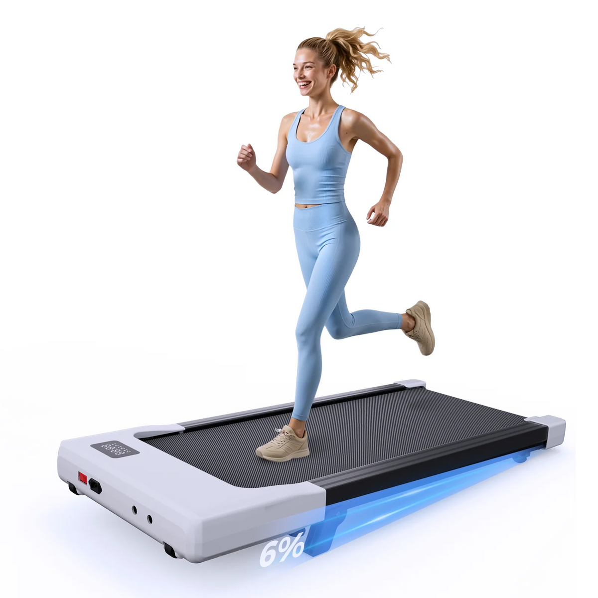 Lacuffy Under Desk Treadmill Walking Pad Exercise Machine Remote Control