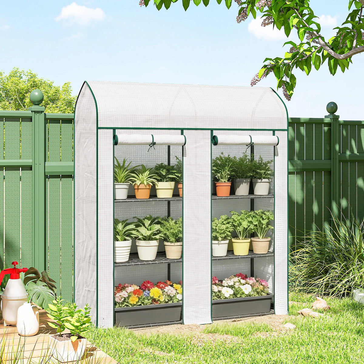 Outsunny 3 Tier Garden Greenhouse For Indoor And Outdoor Gardening