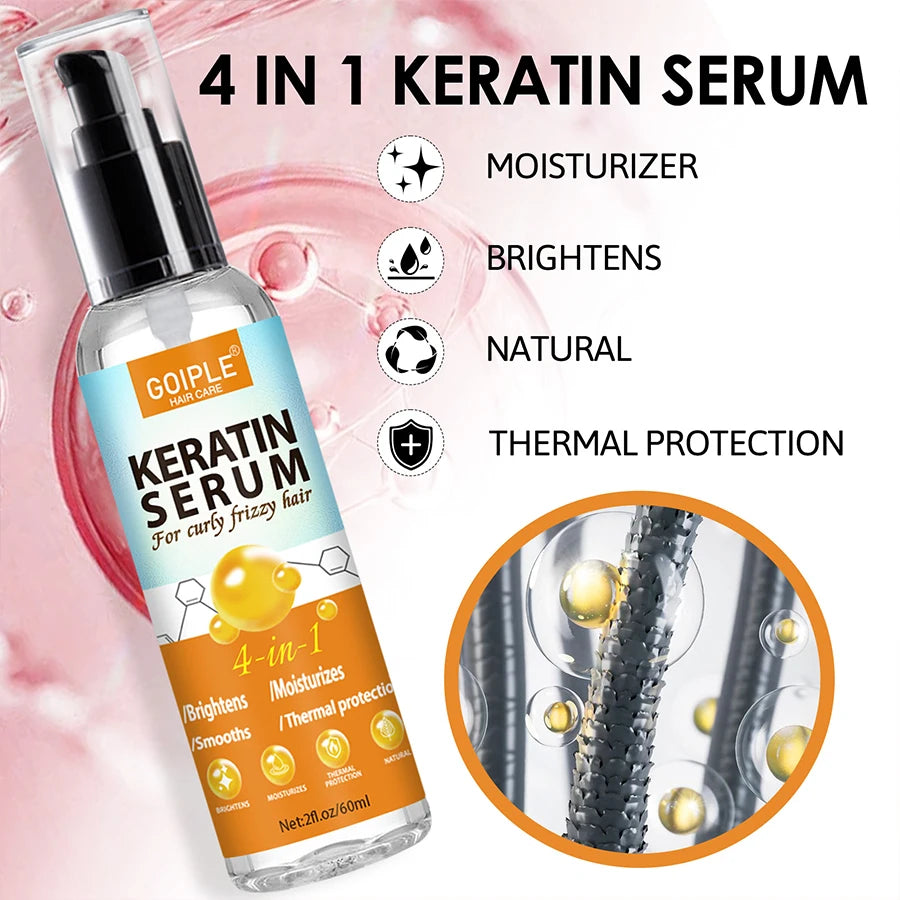 Goiple Keratin Hair Serum Anti Frizz Repair And Moisturizer