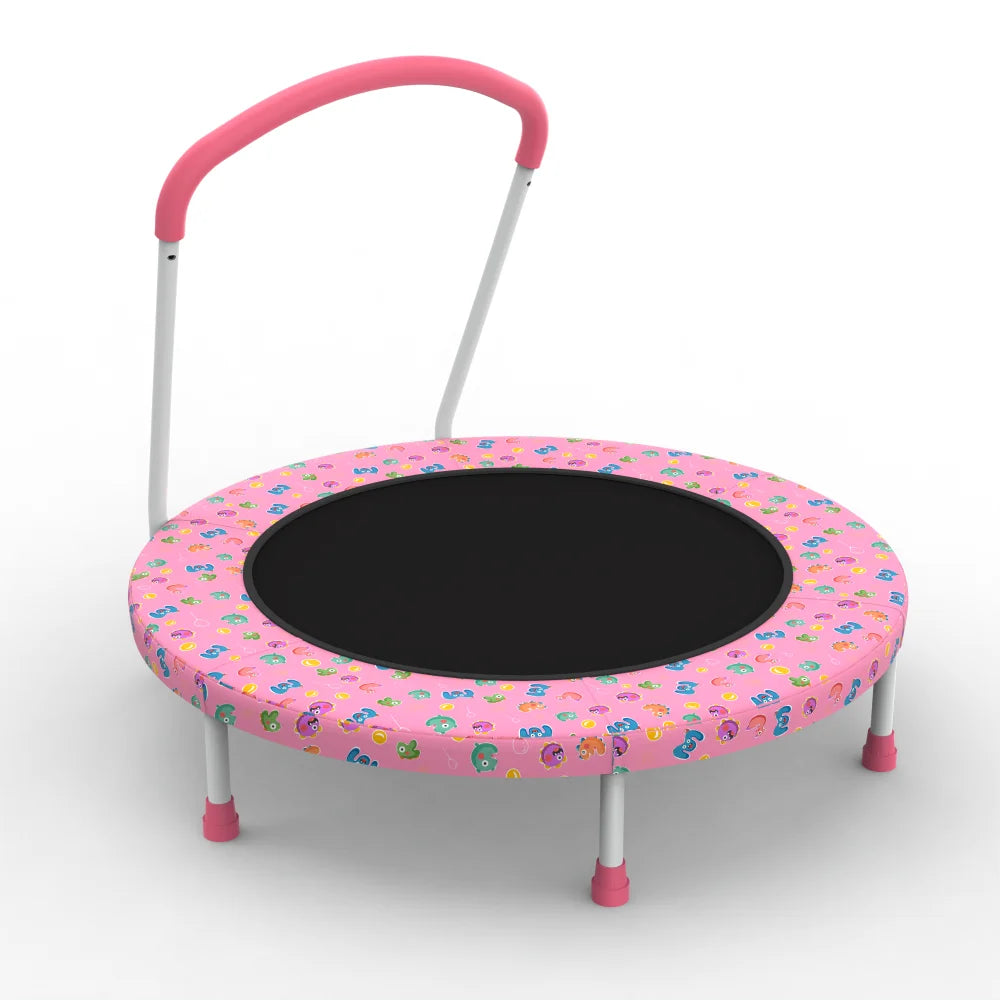 36 - inch Mini Trampoline for Kids Aged 1 - 6, Indoor & Outdoor Use, with Handle, Fun for Kids