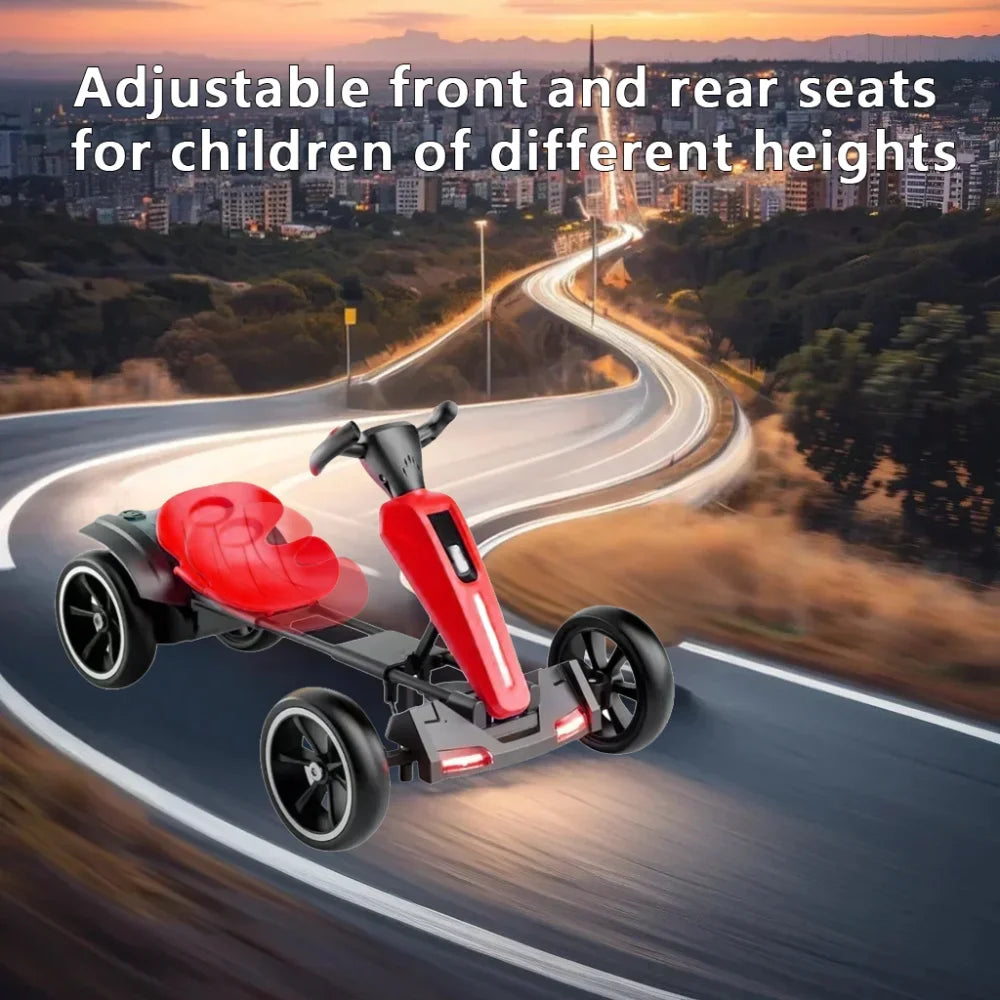 Jueshuai Kids Electric Foldable Go Kart With Adjustable Seat