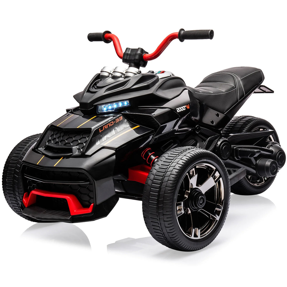 HiMISS 12V Kids Electric Ride On ATV With Stereo Sound