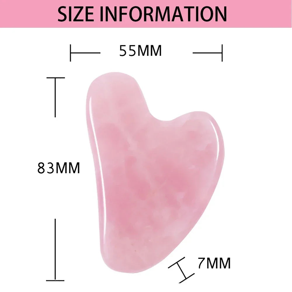 Smooth Polished Natural Jade Gua Sha Facial Massage Skincare Tool