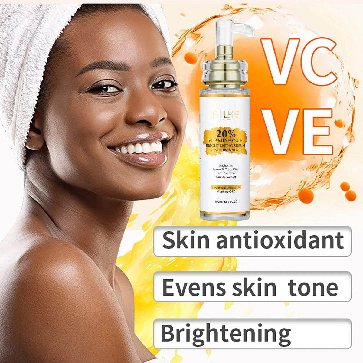 Ailke Vitamin C Body Cream for Dark Spots and Hydration