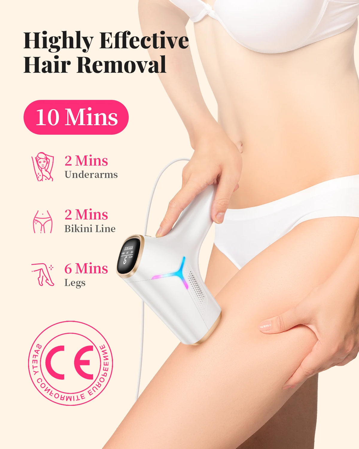 Totmizby IPL Hair Removal For Women Permanent Painless Laser Results