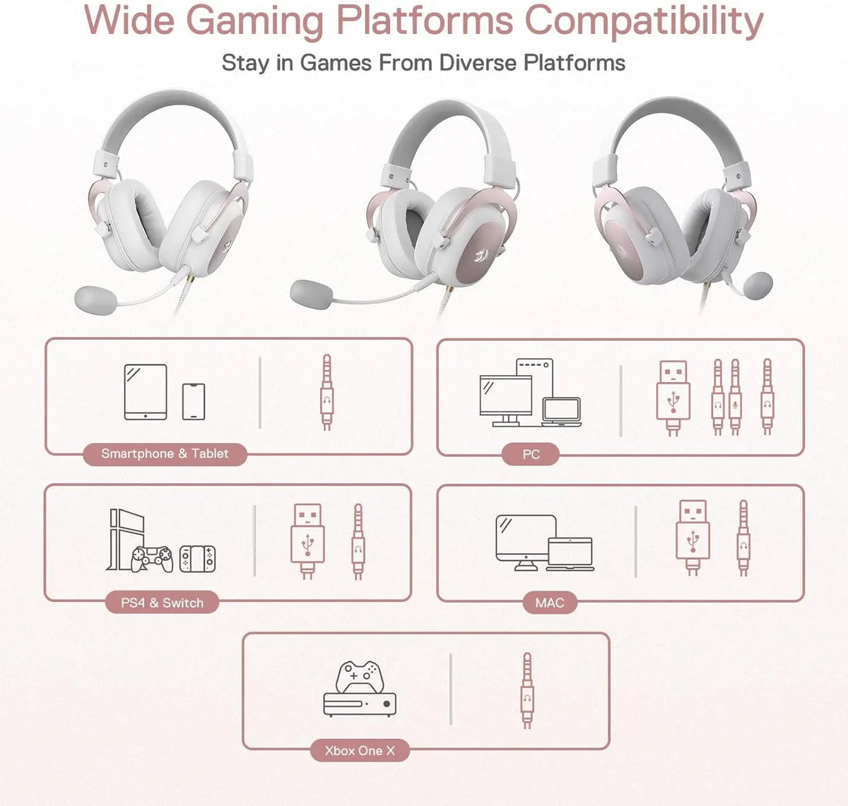 Redragon H510 Zeus Wired Gaming Headset With Immersive Audio