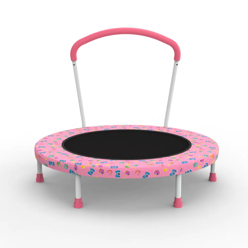 36 - inch Mini Trampoline for Kids Aged 1 - 6, Indoor & Outdoor Use, with Handle, Fun for Kids