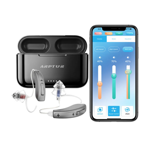 Zepau Bluetooth Rechargeable Hearing Aids With Noise Canceling APP Control