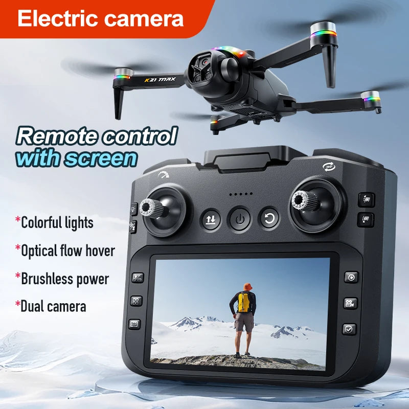 Evanovm K21Max Drone With Built In Screen And Auto Return