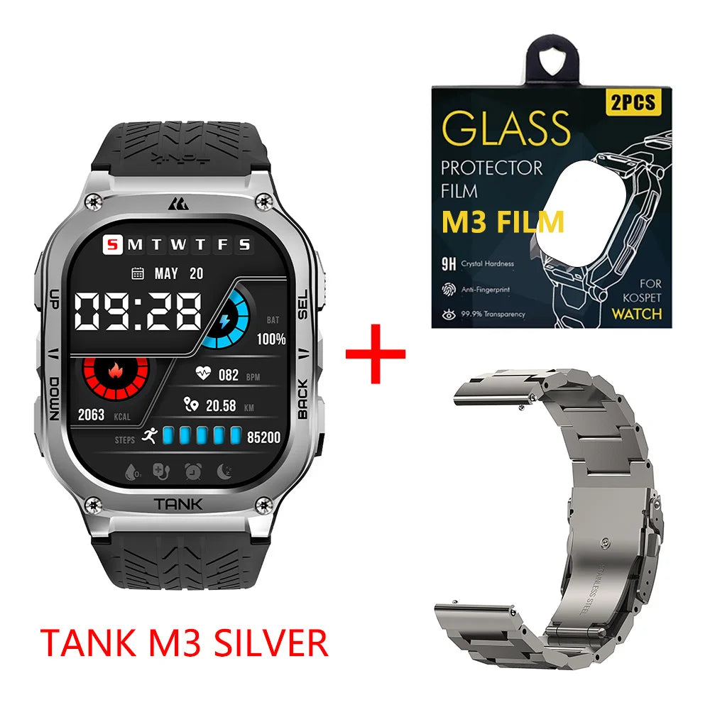 Kospet Tank M3 Smartwatch With Amoled Screen And Fitness Tracking