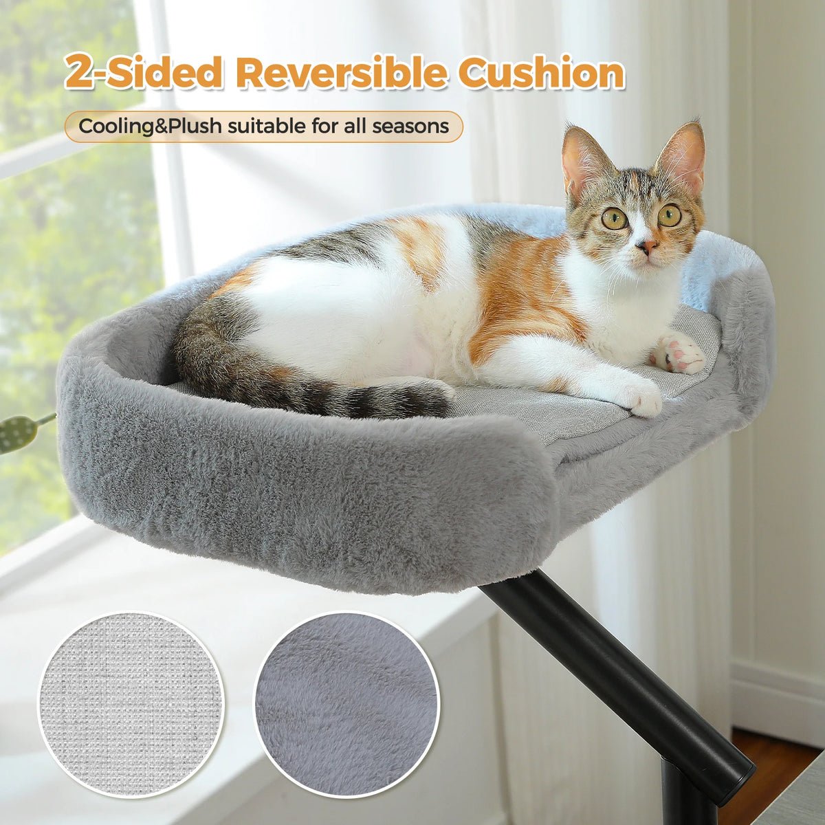 PAWZ Road Cat Desk Bed Adjustable Rotatable Plush Hammock