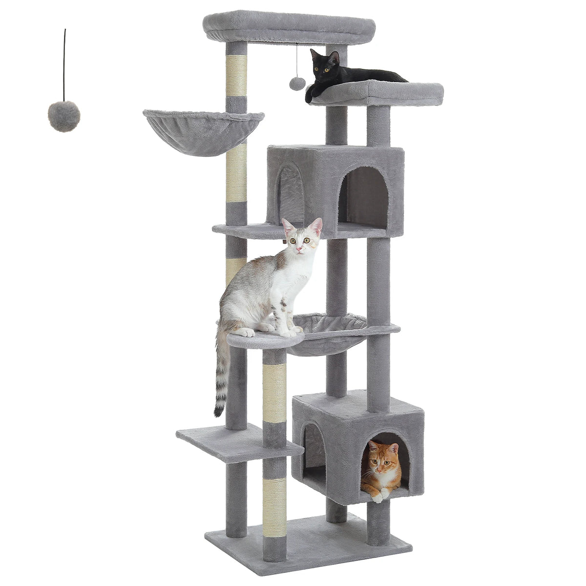 PAWZ Road Cat Tower With Hammock And Scratching Posts