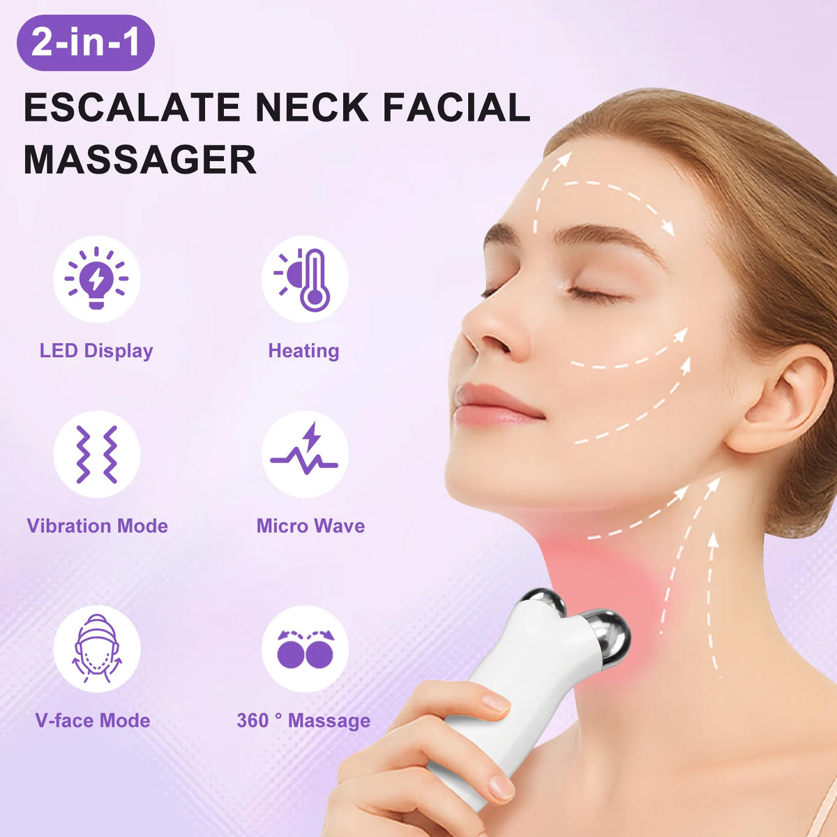 CMH Facial EMS Microcurrent Lifting Massager Skin Tightening Device