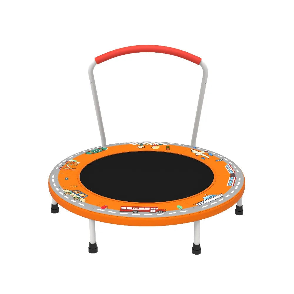 36 - inch Mini Trampoline for Kids Aged 1 - 6, Indoor & Outdoor Use, with Handle, Fun for Kids